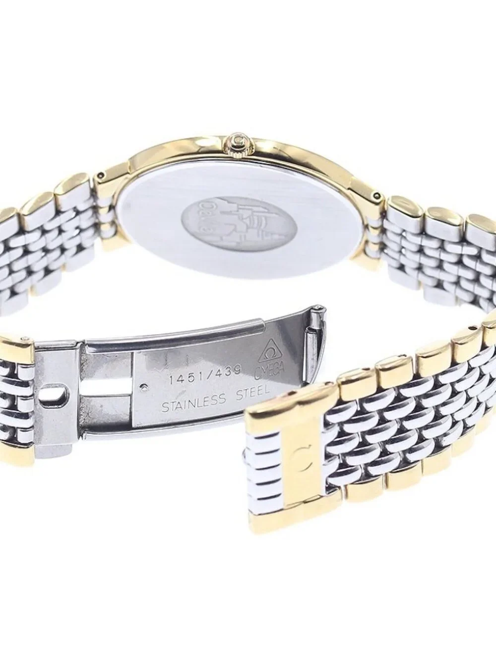 OMEGA De Ville round gold Dial Quartz Men's Watch